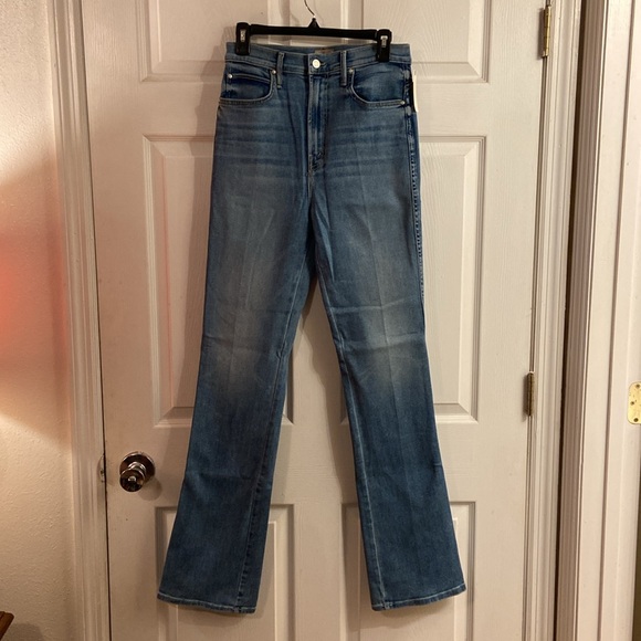Anthropologie MOTHER The High Waisted Smokin' Double Heel Straight Leg Jeans - Picture 7 of 13